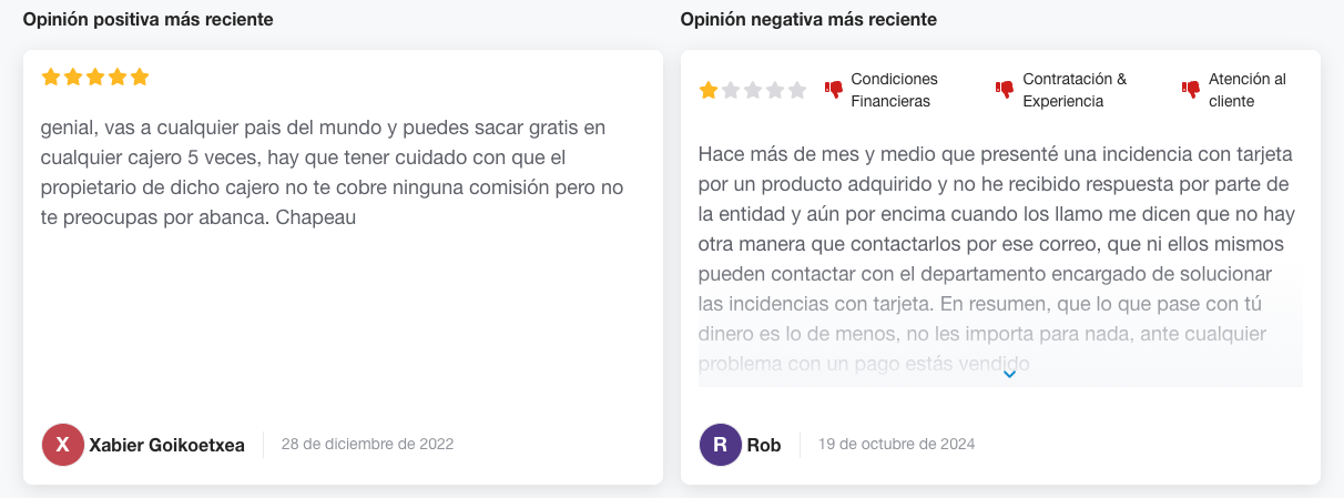 opiniones sobre la tarjeta abanca tu nx de debito, util para viajar