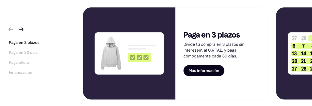 metodología de pago en cuotas con klarna