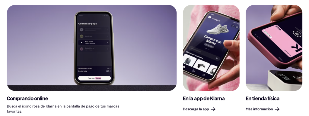 formas de pagar en partes con klarna