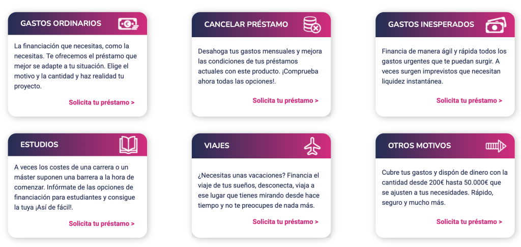 servicios que presta creditio