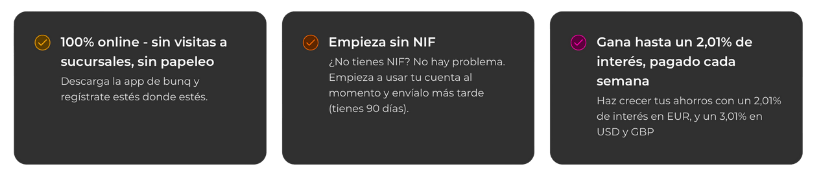 como funciona la cuenta free bunq
