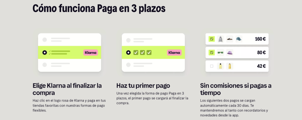 formas de pago con klarna financiamiento con su tarjeta klarna