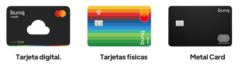 tipos de tarjetas bunq